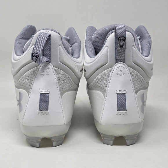 Under Armour Command MC Mid UA Lacrosse Cleats White 3025639-100 Mens Sz 13 New - Picture 5 of 10